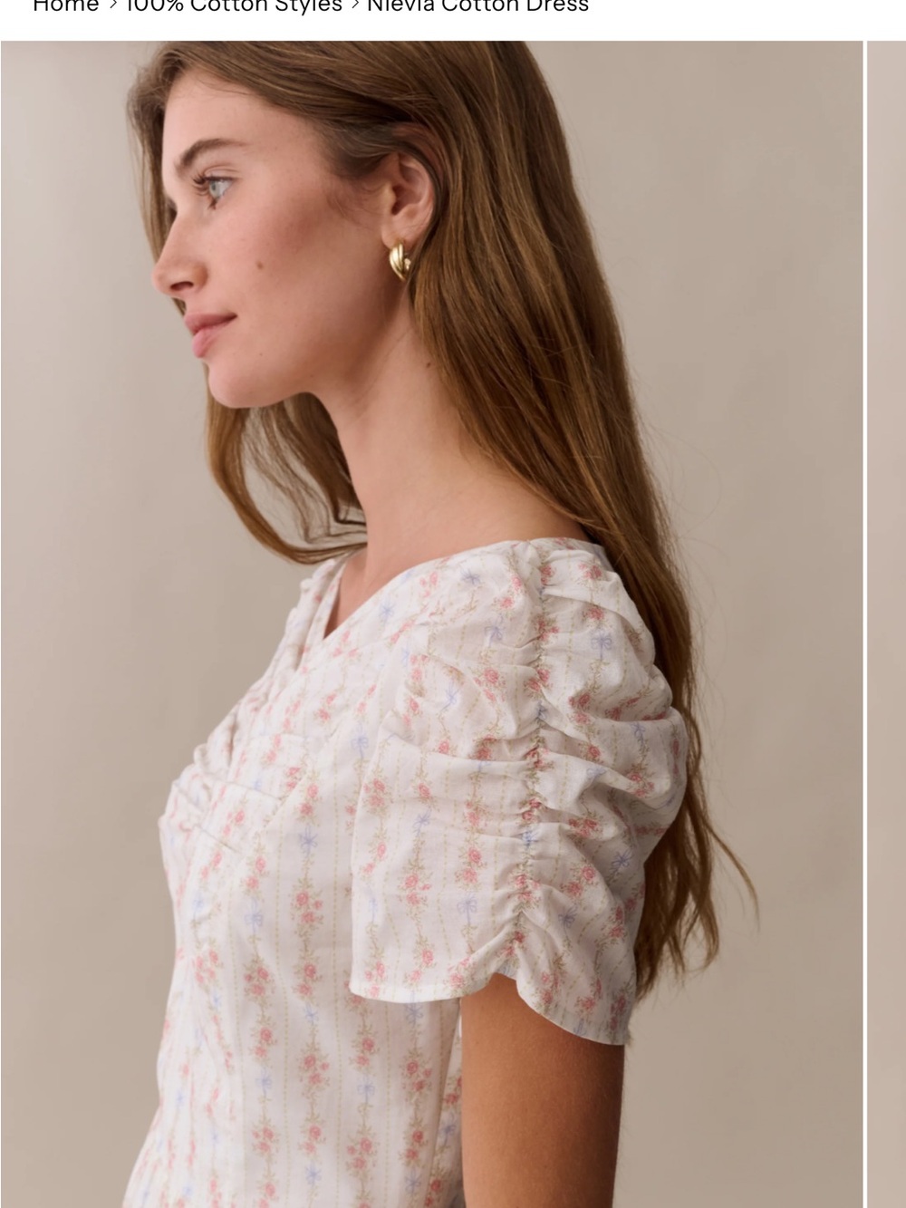 Aje Factory White Maxi Dress with Pink Floral Print - Picture 2 of 4